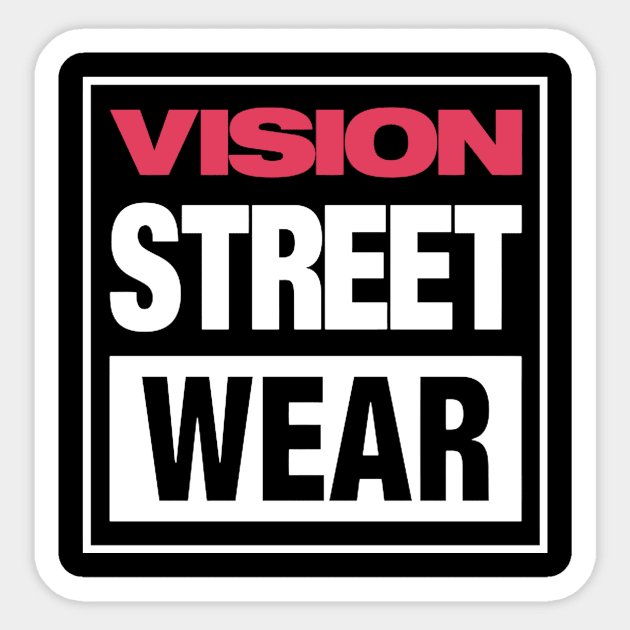 Vision Street Wear 80s Skateboarding Retro 1980s Classic Sticker by AJstyles